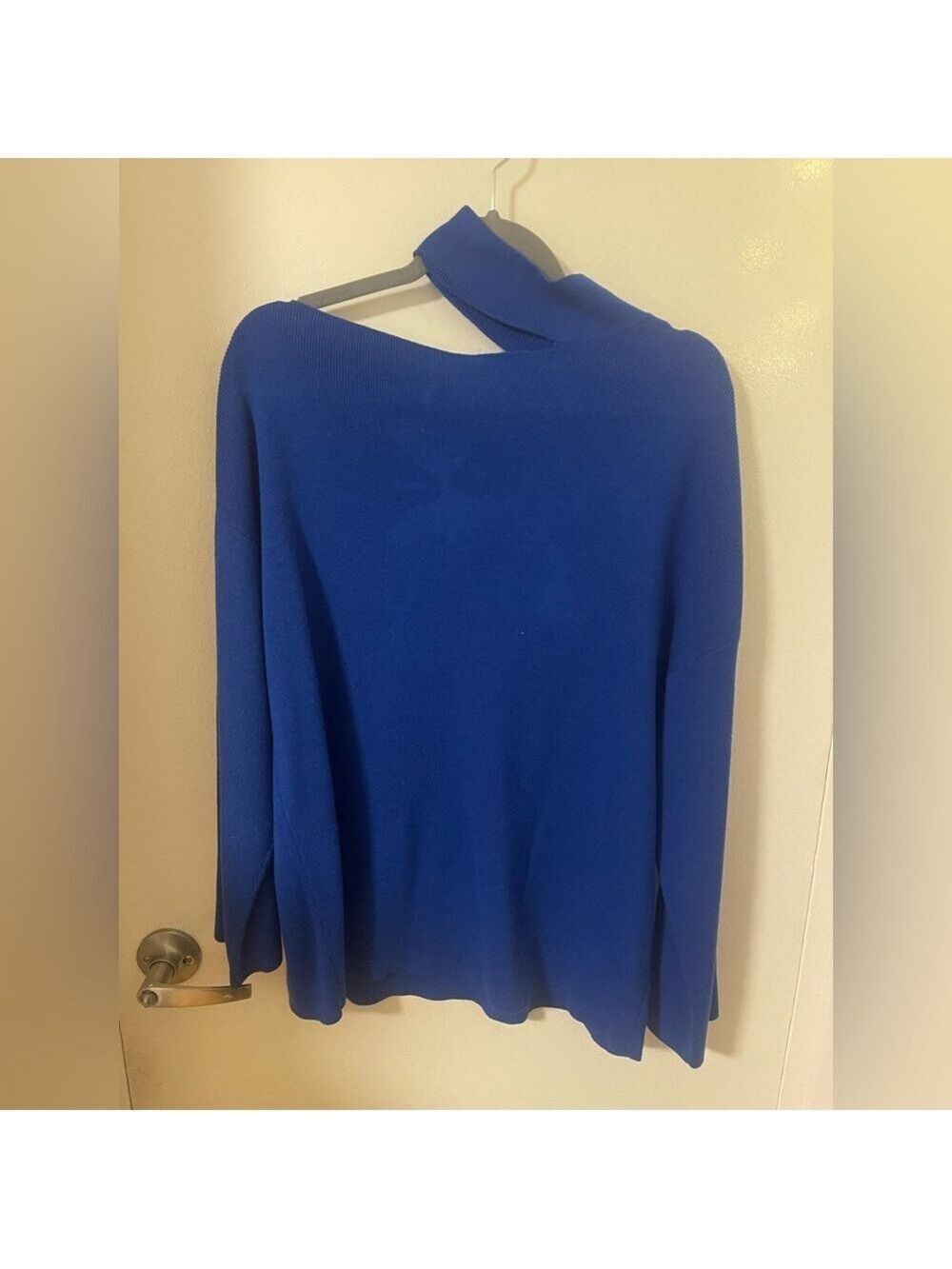 Oak+Fort Blue Cutout Sweater